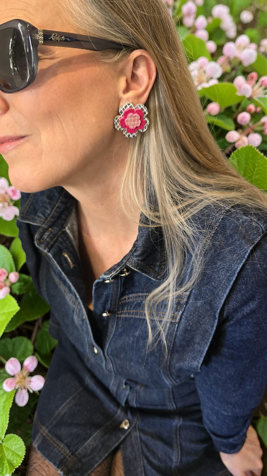 Boucles d'oreilles Fleur