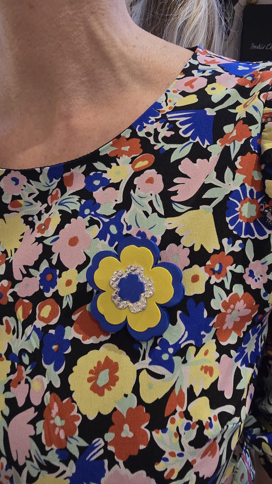 Broche Flower Power