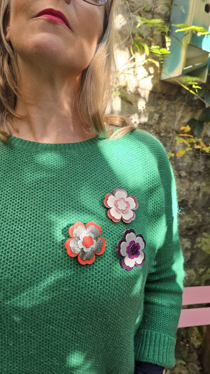Broche Flower Power