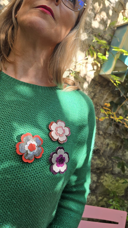 Broche Flower Power