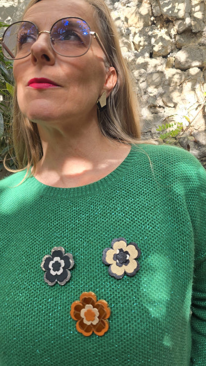 Broche Flower Power