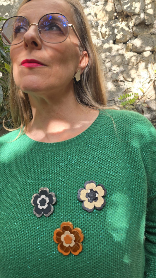 Broche Flower Power
