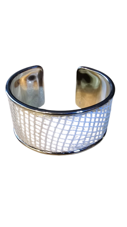 Manchette argentée Totalement Serpent argent