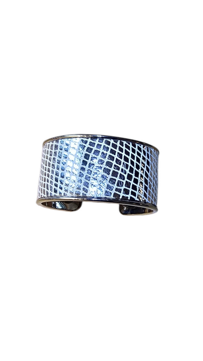 Manchette argentée Totalement Serpent argent