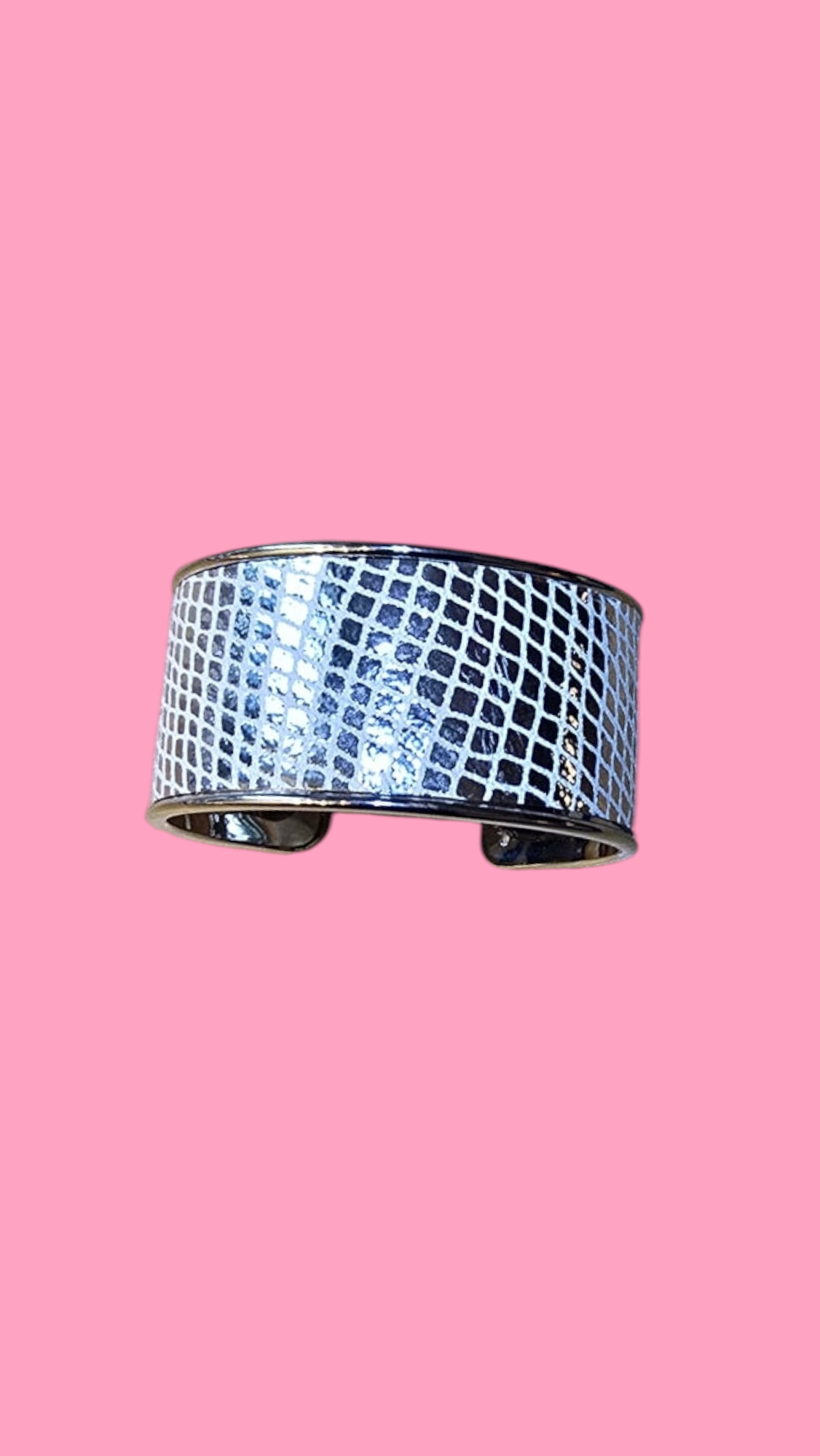 Manchette argentée Totalement Serpent argent
