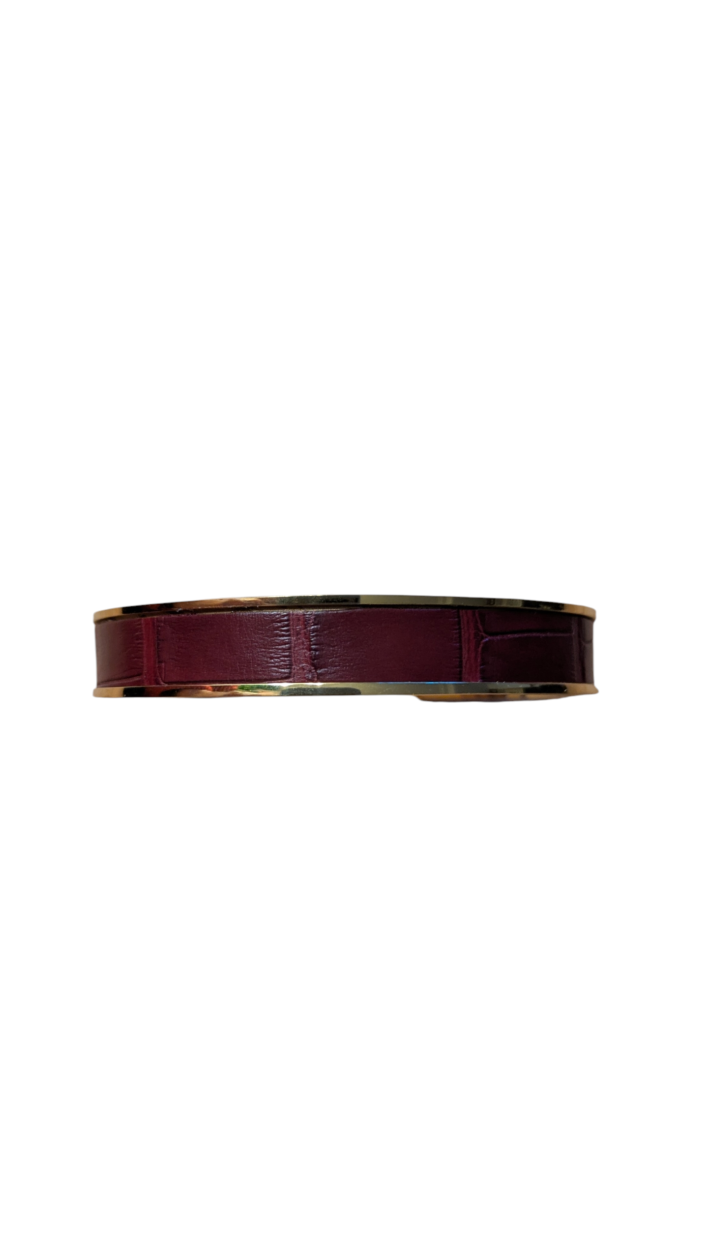 Bracelet doré Jacky Alligator bordeaux