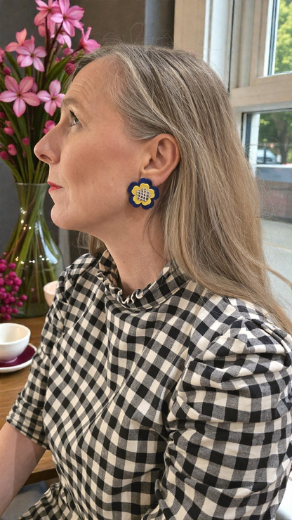 Boucles d'oreilles Fleur