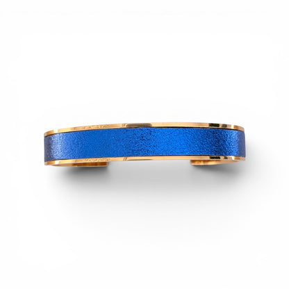 Bracelet doré Jacky bleu métallisé